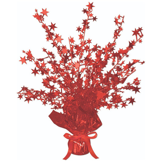 Beistle Red Star Gleam N Burst Centerpiece 15 in  (1/Pkg) Party Supply Decoration : General Occasion