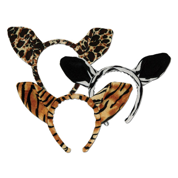 Beistle Soft Animal Ears Headband (1 per package)  (1/Card) Party Supply Decoration : Jungle