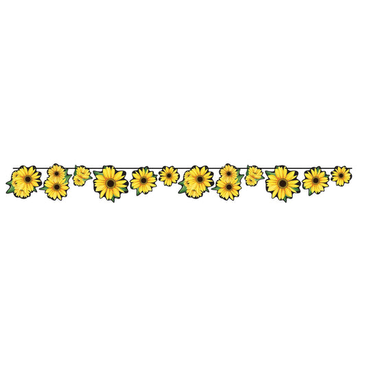 Beistle Sunflower Streamer 60.75 in  x 6' (1/Pkg) Party Supply Decoration : Spring/Summer