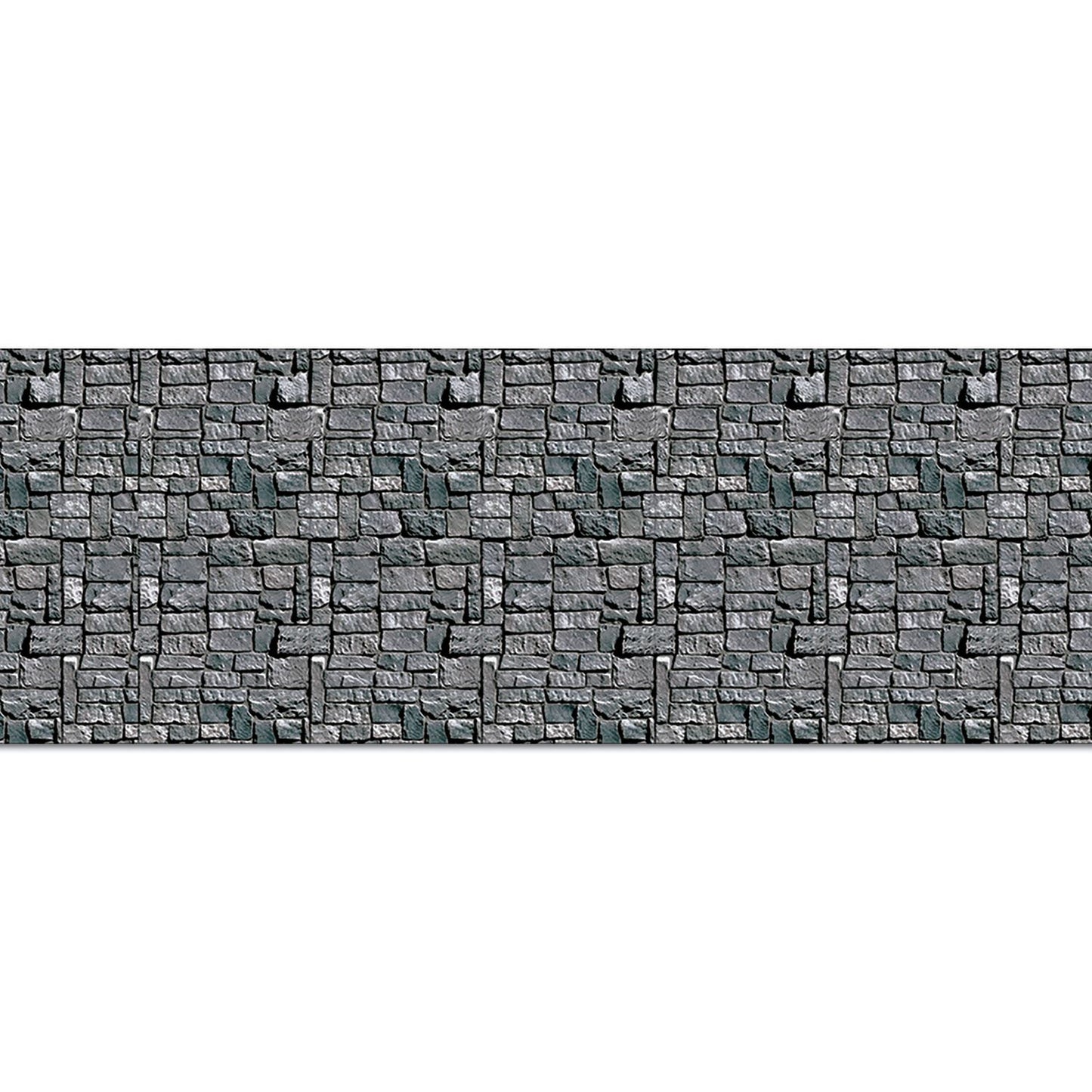 Beistle Stone Wall Backdrop 4' x 30' (1/Pkg) Party Supply Decoration : Halloween