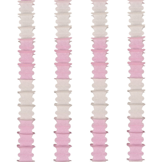 Beistle Ceiling Drops - Pink and White - Party Supply Decoration for General Occasion