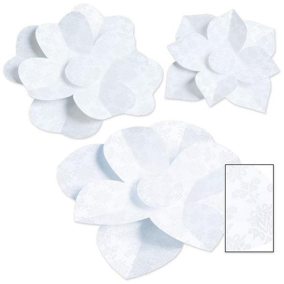 Beistle Paper Flowers - Party Supply Decoration for Wedding