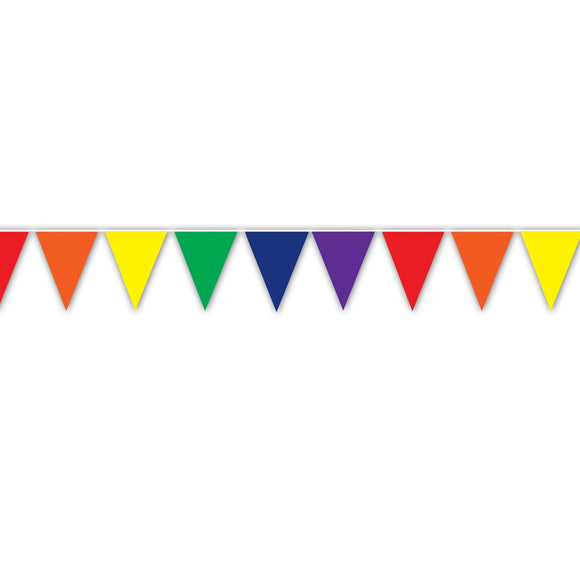 Beistle Rainbow Indoor/Outdoor Pennant Banner, 12 ft 11 in  x 12' (1/Pkg) Party Supply Decoration : Rainbow