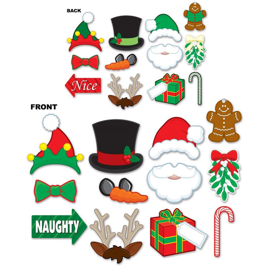 Beistle Christmas Photo Fun Signs 6 in -90.75 in  (12/Pkg) Party Supply Decoration : Christmas/Winter