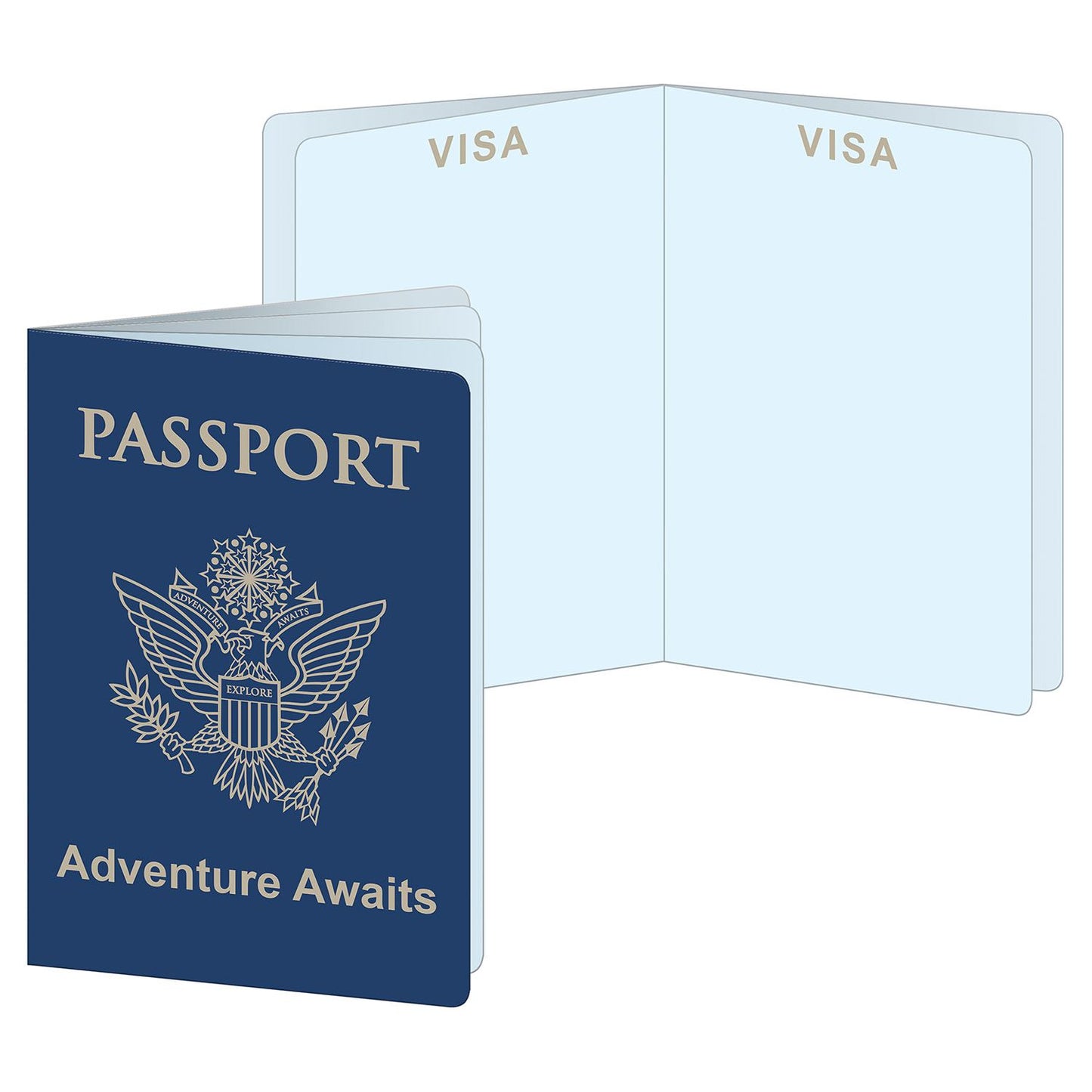 Beistle Around The World Passports - Party Supply Decoration for Around The World