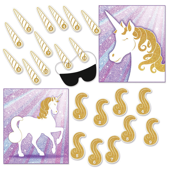 Beistle Unicorn Party Games - Party Supply Decoration for Unicorn