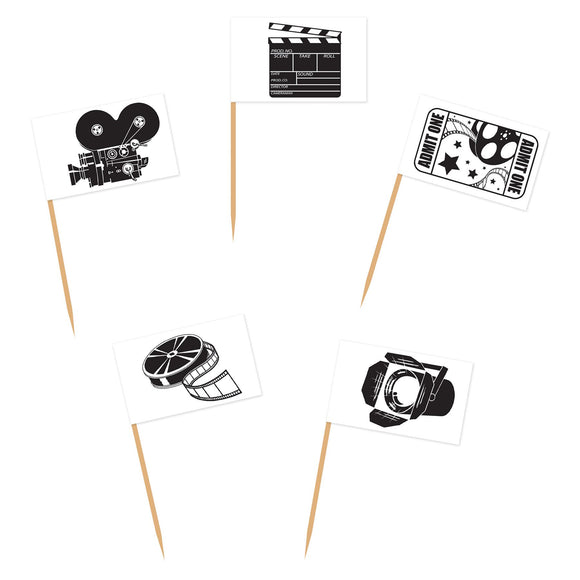 Beistle Movie Set Picks (50/pkg) - Party Supply Decoration for Awards Night