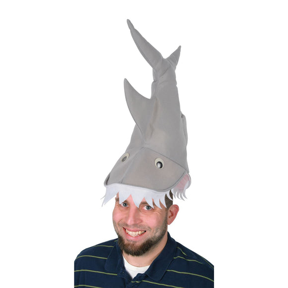 Beistle Plush Shark Hat  (1/Card) Party Supply Decoration : Shark