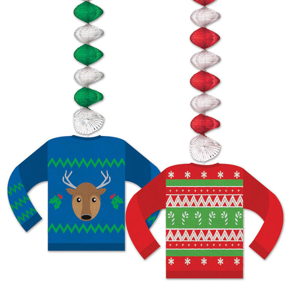 Beistle Ugly Sweater Danglers - Party Supply Decoration for Christmas / Winter