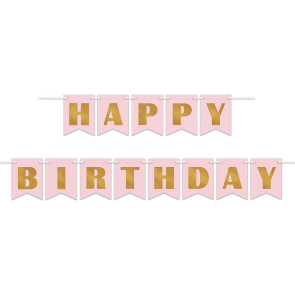 Beistle Foil Happy Birthday Streamer 6 in  x 10' (1/Pkg) Party Supply Decoration : Sweet 16
