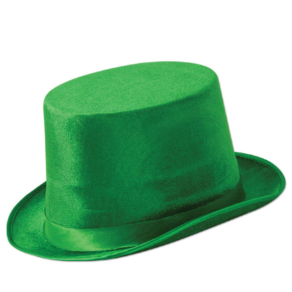 Beistle Green Dura-Form Vel-Felt Top Hat   Party Supply Decoration : St. Patricks