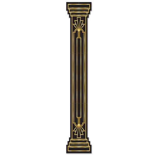 Beistle Jointed Great 20's Column Pull-Down Cutout 6' (1/Pkg) Party Supply Decoration : Great 20's