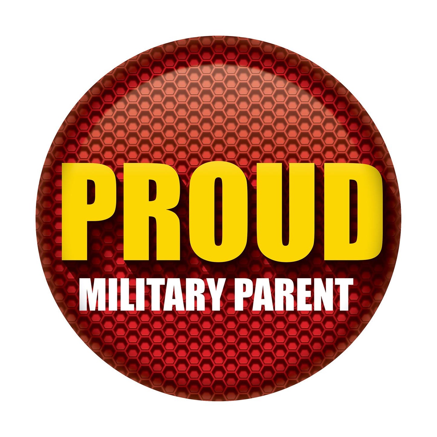 Beistle Proud Military Parent Button - Party Supply Decoration for Patriotic