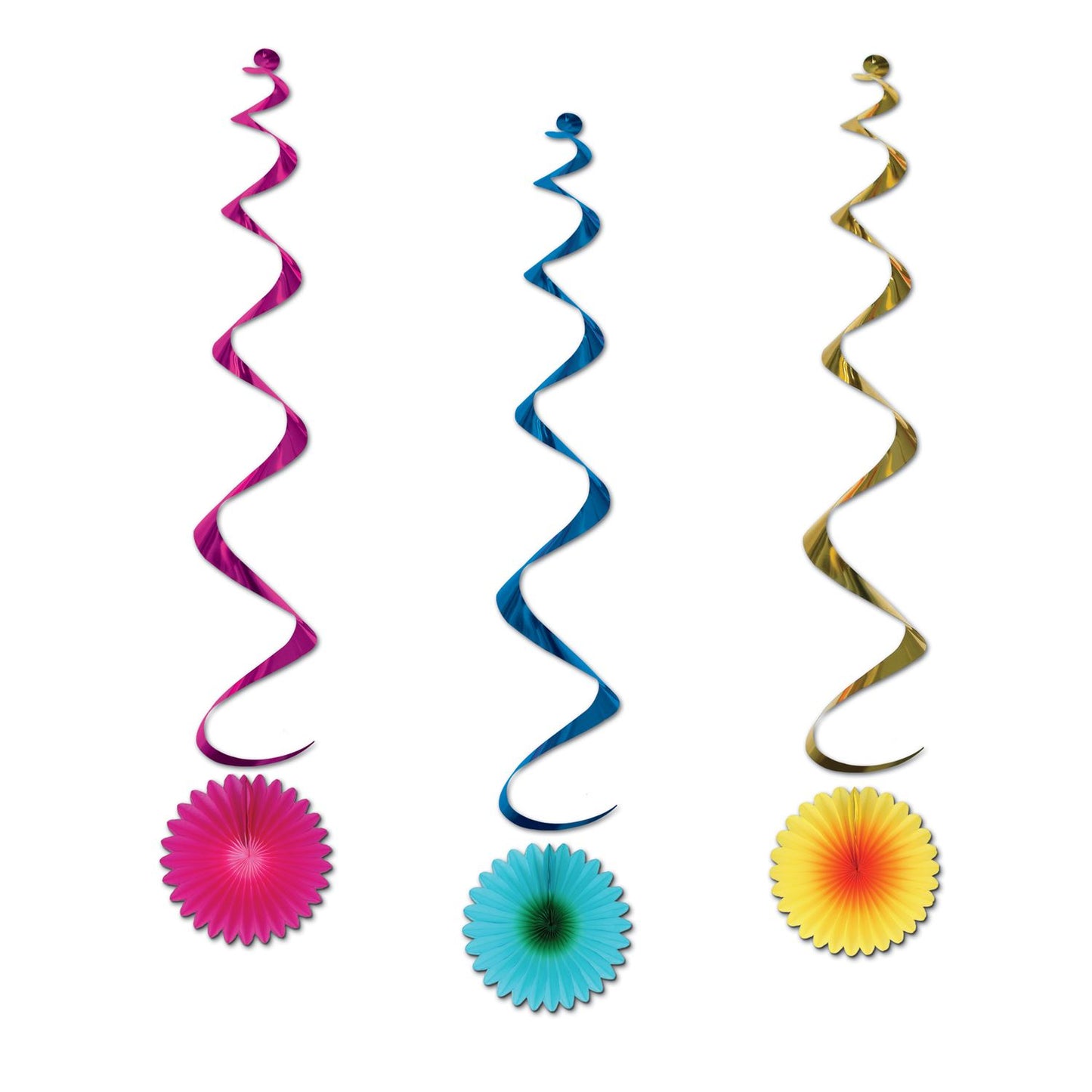 Beistle Tissue Flower Whirls - Party Supply Decoration for Spring/Summer