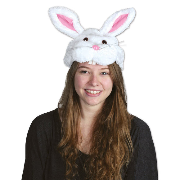 Beistle Plush Bunny Head Hat  (1/Card) Party Supply Decoration : Easter
