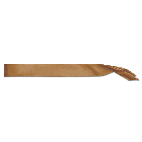Beistle Gold Satin Sash - Party Supply Decoration for General Occasion