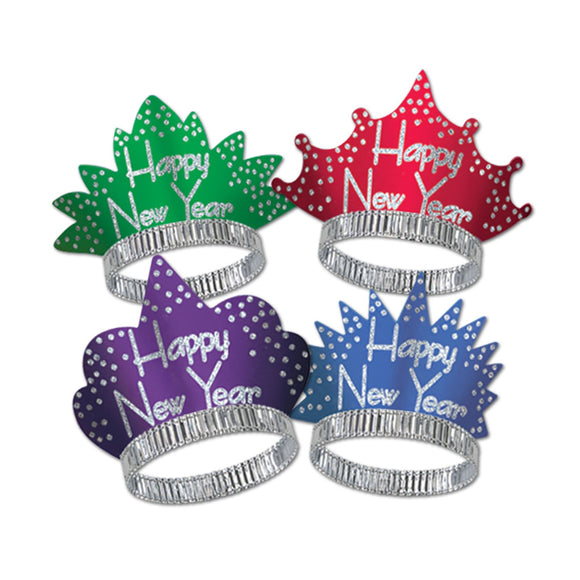 Beistle Headliner New Year Tiaras - Party Supply Decoration for New Years