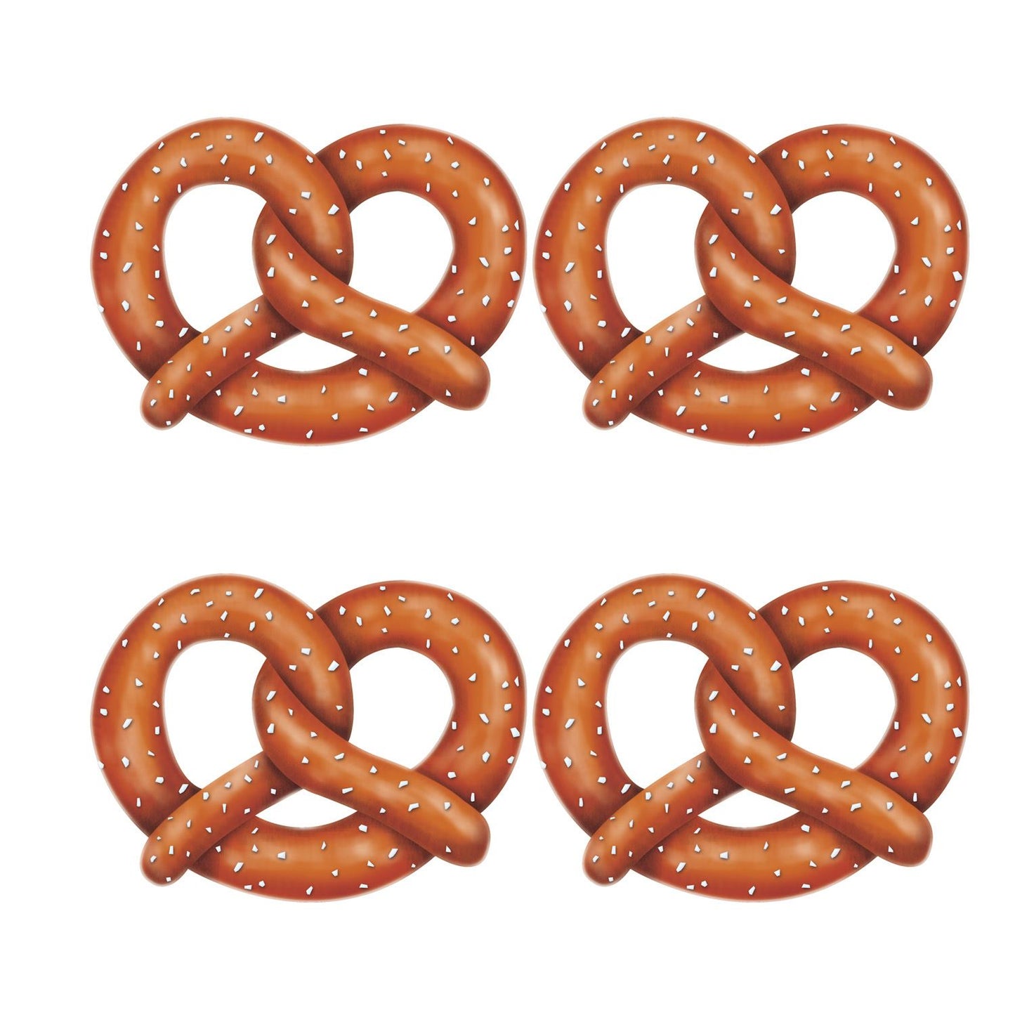 Beistle Pretzel Cutouts (4/pkg)   (4/Pkg) Party Supply Decoration : Oktoberfest