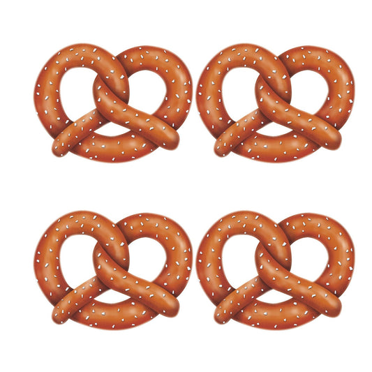 Beistle Pretzel Cutouts (4/pkg)   (4/Pkg) Party Supply Decoration : Oktoberfest