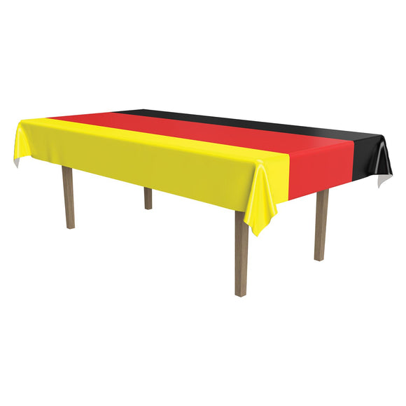 Beistle German Tablecover 54 in  x 108 in  (1/Pkg) Party Supply Decoration : German