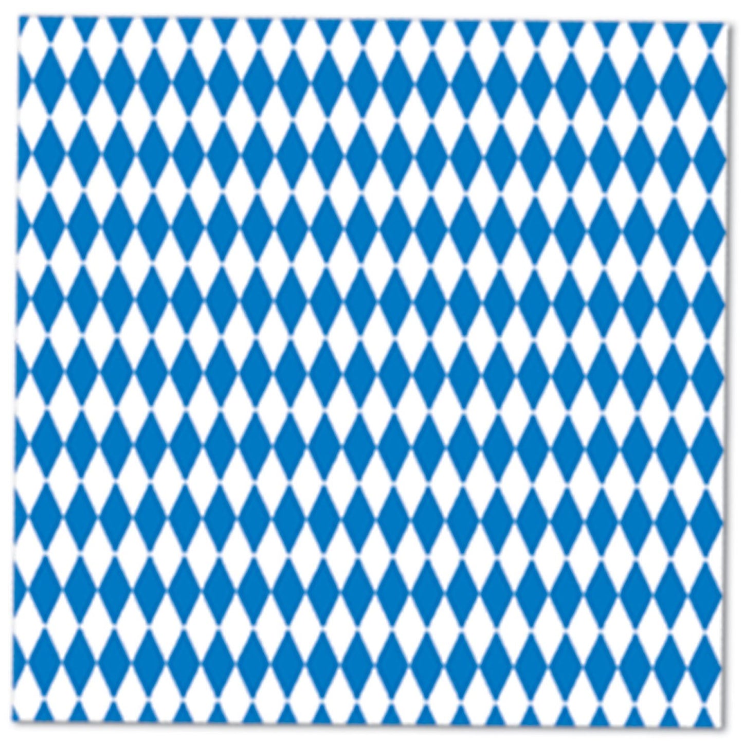 Beistle Blue and White Oktoberfest Lunch Napkins (16/pkg) - Party Supply Decoration for Oktoberfest