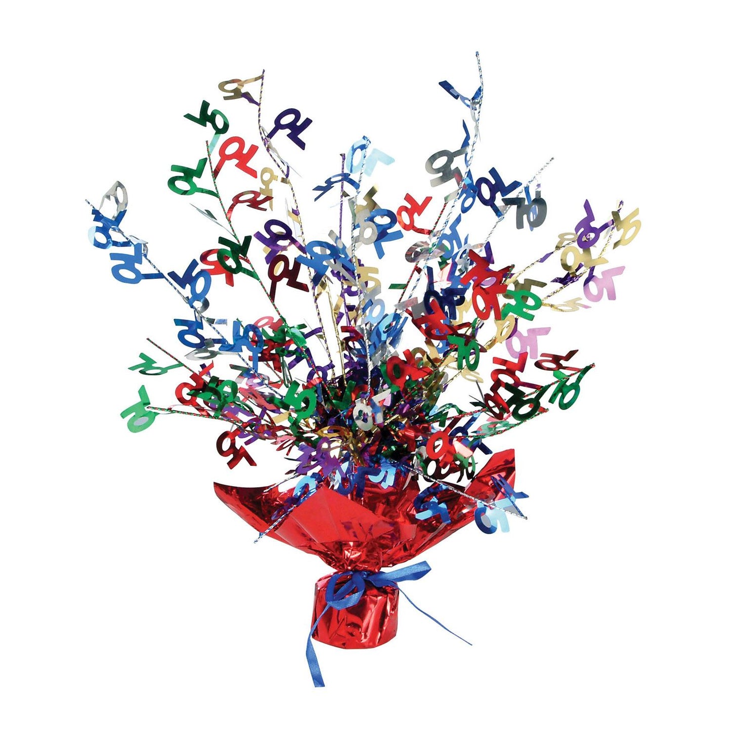 Beistle 70th Gleam N Burst Centerpiece 15 in  (1/Pkg) Party Supply Decoration : Birthday-Age Specific