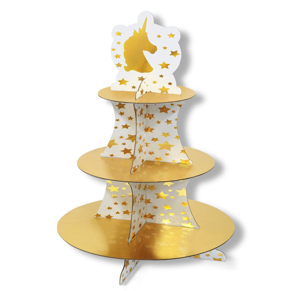 Beistle Unicorn Cupcake Stand - Party Supply Decoration for Unicorn