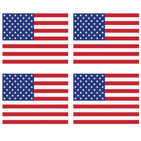 Beistle Plastic American Flag Placemats - Party Supply Decoration for Patriotic