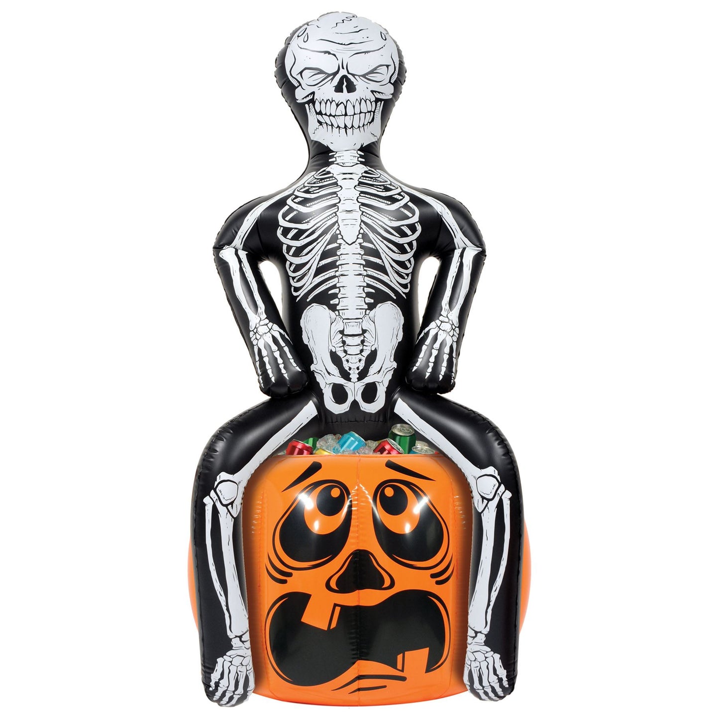 Beistle Inflatable Skeleton Party Pooper Cooler - Party Supply Decoration for Halloween