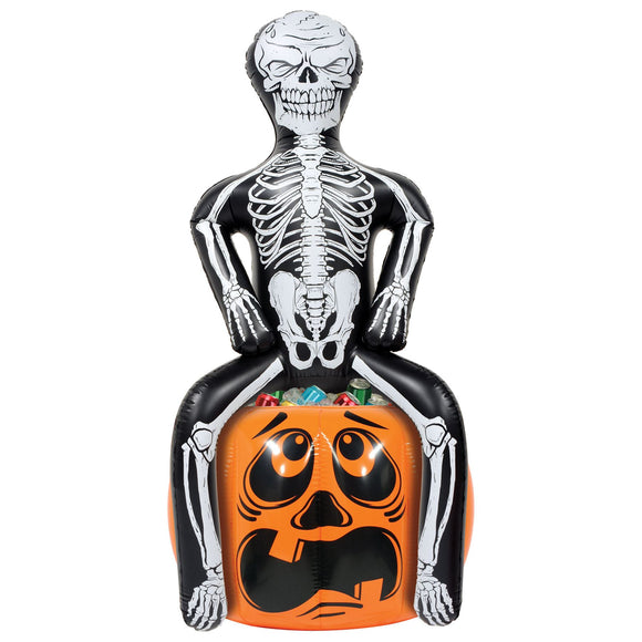 Beistle Inflatable Skeleton Party Pooper Cooler - Party Supply Decoration for Halloween