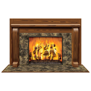 Beistle Fireplace Insta-View - Party Supply Decoration for Christmas / Winter