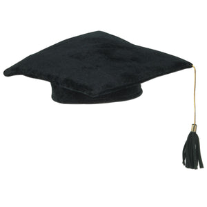 Beistle Black Plush Graduate Cap - Party Supply Decoration for Graduation
