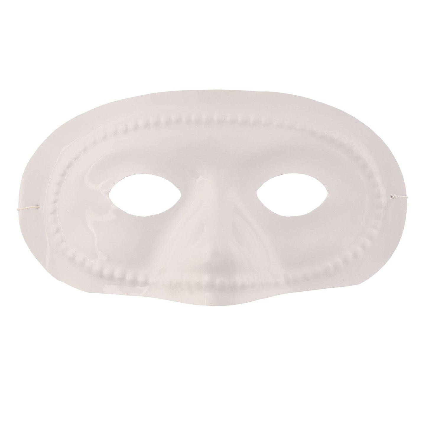 Beistle White Half Mask (1/pkg) - Party Supply Decoration for General Occasion