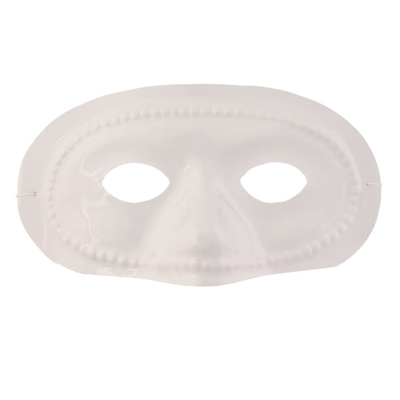 Beistle White Half Mask (1/pkg) - Party Supply Decoration for General Occasion