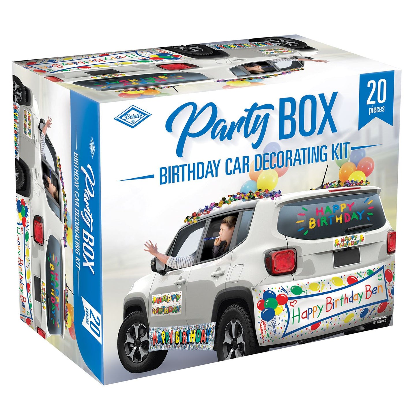 Beistle Birthday Car Party Box - Party Supply Decoration for Birthday