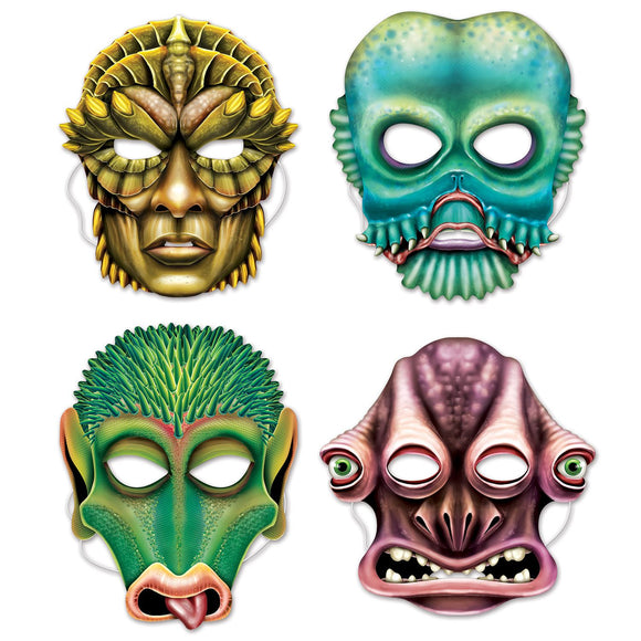 Beistle Alien Masks - Party Supply Decoration for Space
