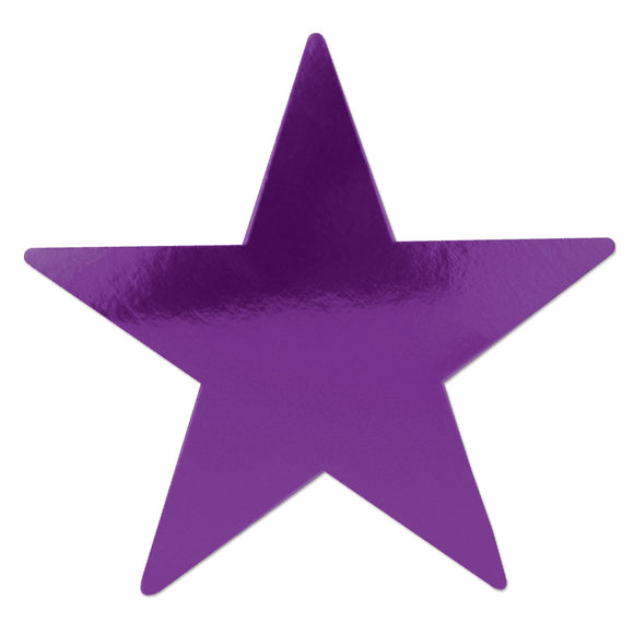 Beistle Purple Foil Star (5 inch) - Party Supply Decoration for General Occasion