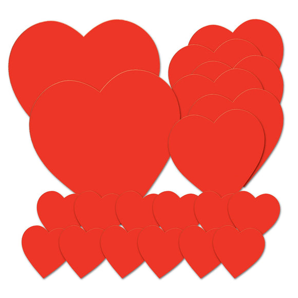 Beistle Pkgd Printed Heart Cutouts Asstd (20/Pkg) Party Supply Decoration : Valentines