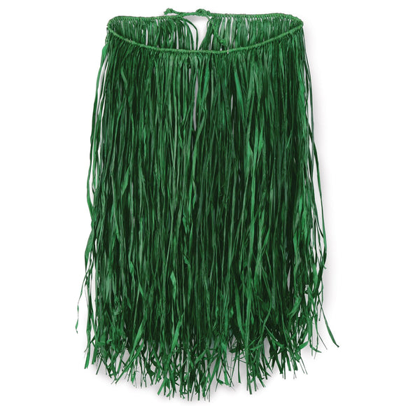 Beistle Value Raffia Hula Skirt (Extra Large Green) - Party Supply Decoration for Luau