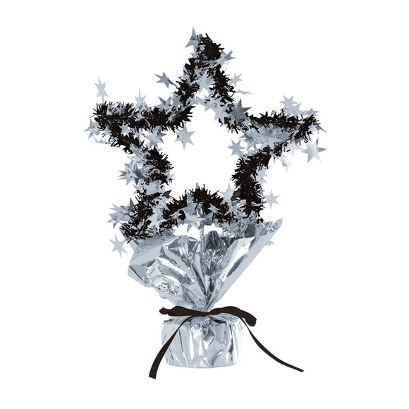 Beistle Silver Star Gleam N Shape Centerpiece  (1/Card) Party Supply Decoration : New Years