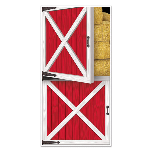 Beistle Barn Door Door Cover - Party Supply Decoration for Farm