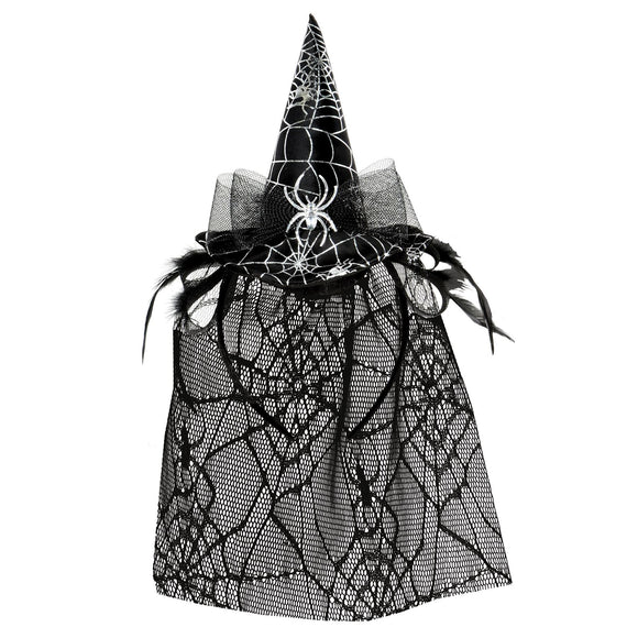 Beistle Spider Witch Hat Headband w/Veil  (1/Pkg) Party Supply Decoration : Halloween