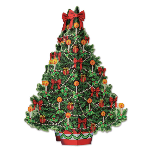 Beistle 3-D Christmas Tree Centerpiece - Party Supply Decoration for Christmas / Winter
