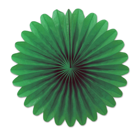 Beistle Green Mini Tissue Fans (6 Per Package) - Party Supply Decoration for General Occasion