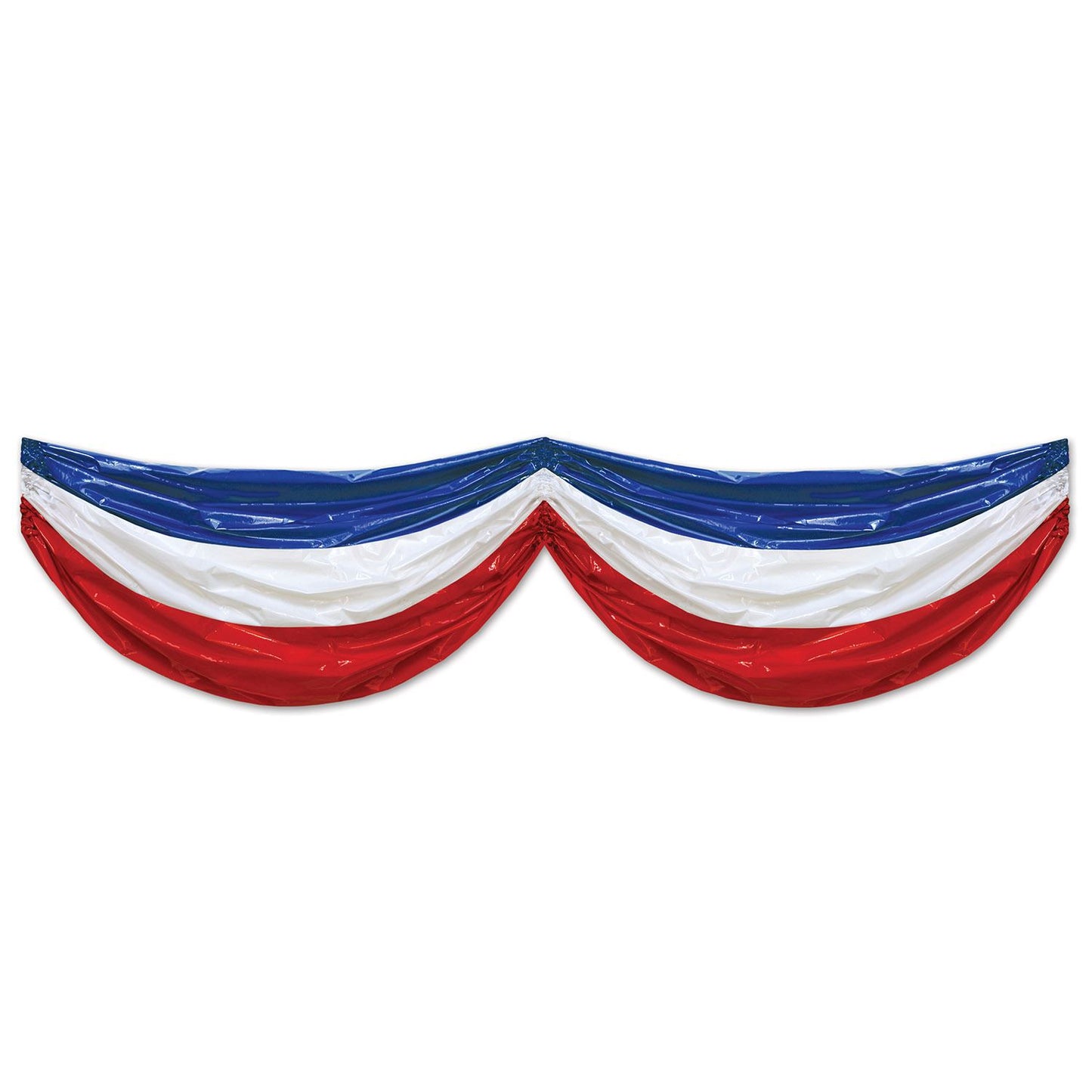 Beistle Patriotic Plastic Bunting - Party Supply Decoration for Patriotic