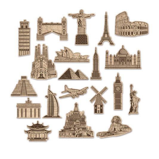 Beistle Around The World Cutouts  (20/Pkg) Party Supply Decoration : Around The World