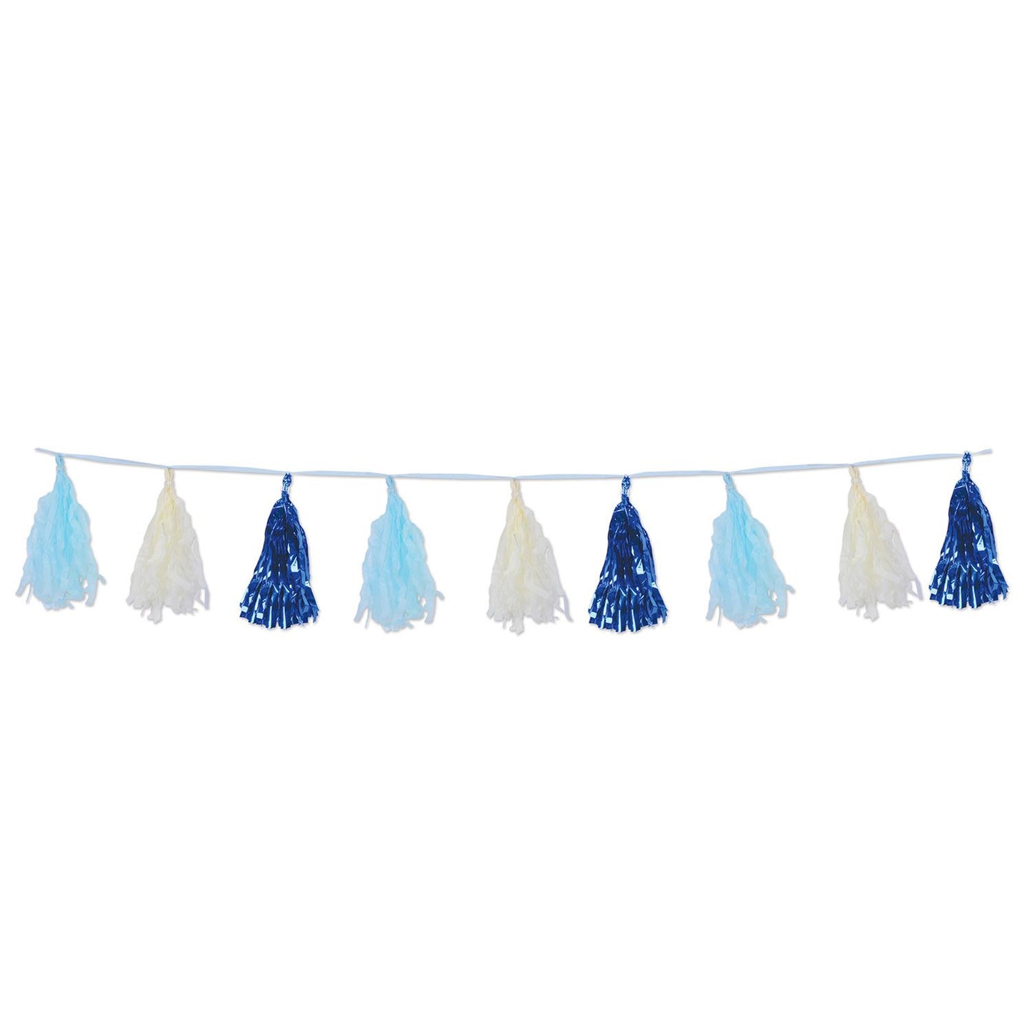 Metallic & Tissue Tassel Garland