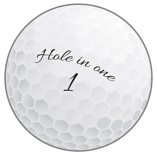 Beistle Golf Ball Cutout 10 in  (1/Card) Party Supply Decoration : Golf