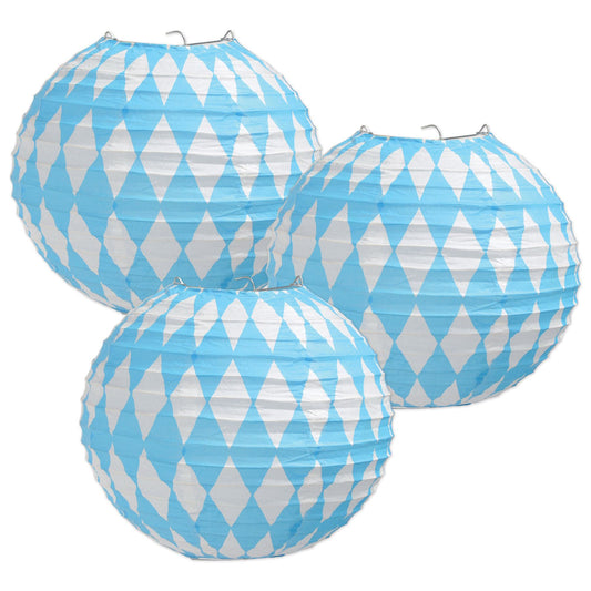 Beistle Oktoberfest Paper Lanterns - Party Supply Decoration for Oktoberfest