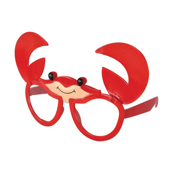 Beistle Crab Glasses - Party Supply Decoration for Luau